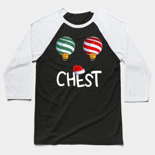 Chest Nuts Matching Funny Christmas Couples Chestnuts Chest Baseball T-Shirt